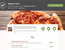 Tablet Screenshot of elegantepizzabrooklyn.com